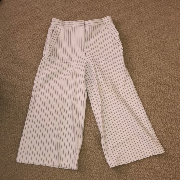 Ann Taylor Flared Pinstripe Pants - Picture 1 of 7